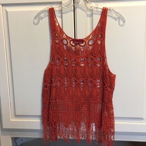 Crocheted tank top